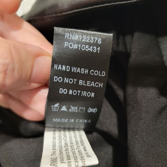 Mustard Seed pleather skirt, Large - Picture 6 of 8